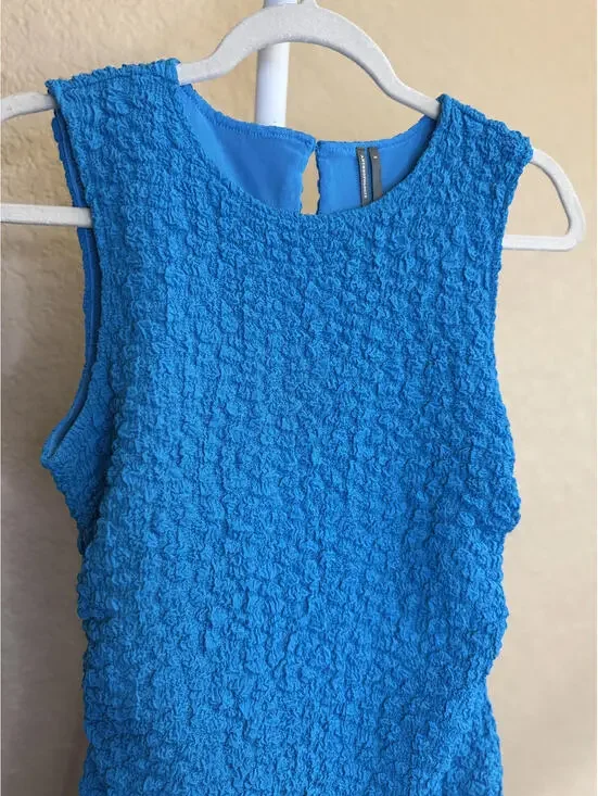 Anthropologie- Small Topaz Blue Dress - Picture 2 of 6